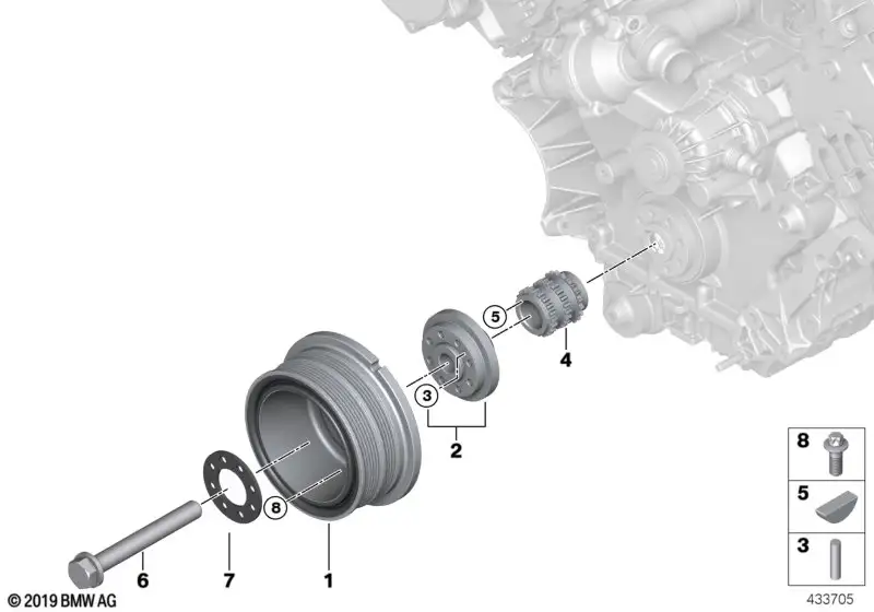 BMW Unterlegscheibe E53 E60 E61 E63 E64 E65 E66 E70 11237568312