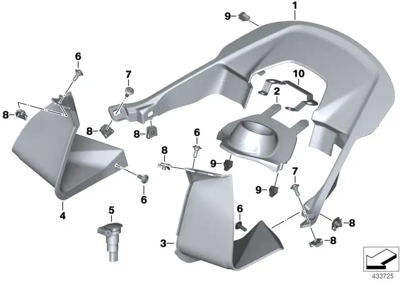 BMW Innenabdeckung links 46637717047 - Bildposition 03