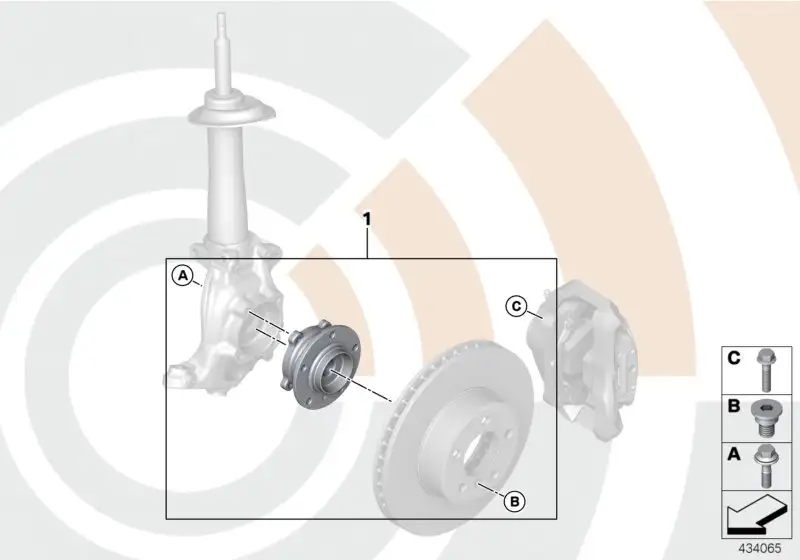 BMW Reparatursatz Radlager vorn E81 E82 E87 E88 E90 E91 E92 E93 3