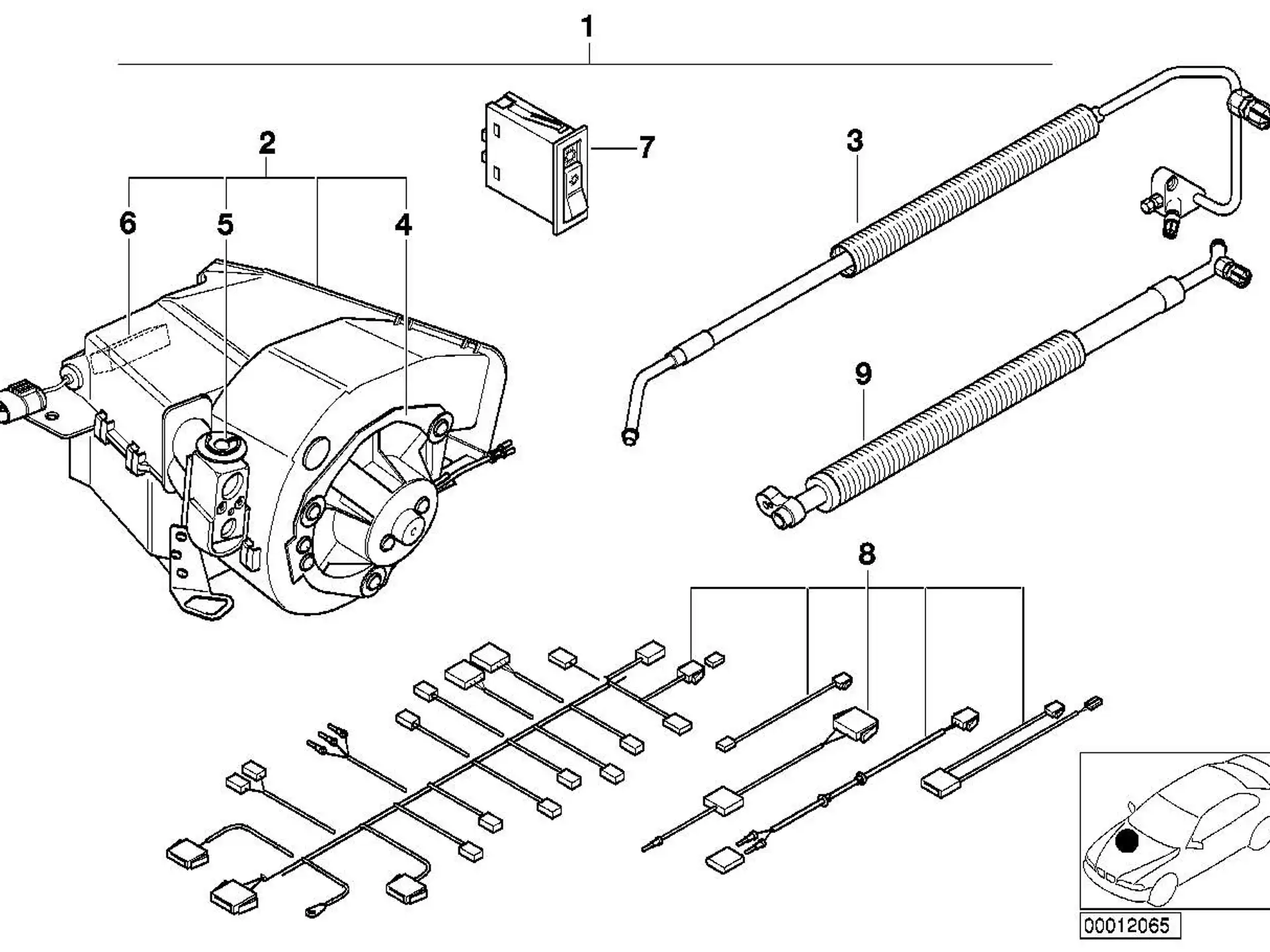 BMW Schalter Klimaanlage E36 61319404048