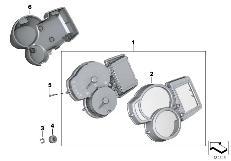 BMW Instrumentenkombination K27 62117713641