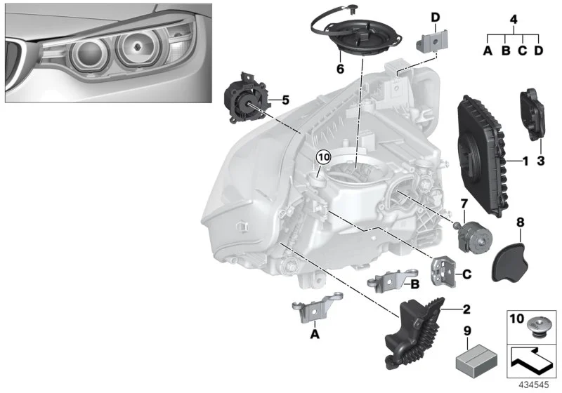 BMW Satz LED Module F30 F31 63117419615