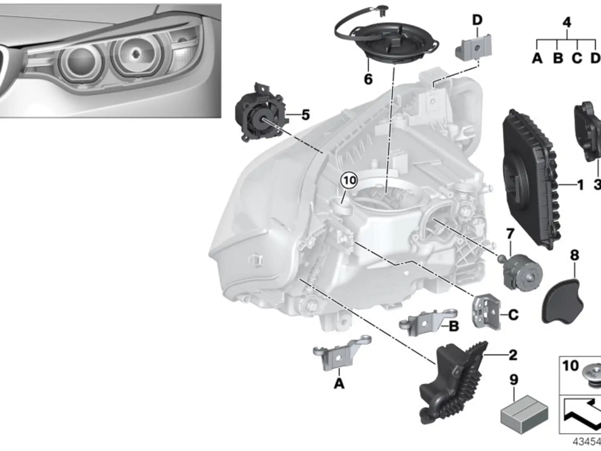 BMW Satz LED Module F30 F31 63117419615