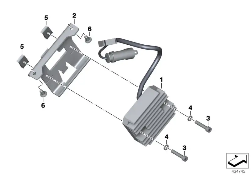 BMW Halter Generatorregler K72 61317723837