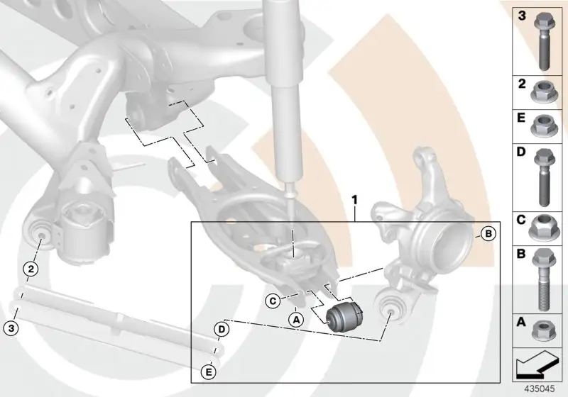 BMW Reparatursatz Kugelgelenk E81 E82 E84 E87 E88 E90 E91 E92 E93