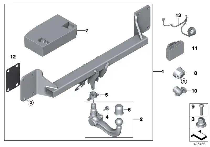 BMW Kugelkopf abnehmbar 71606872001 - Bildposition 02