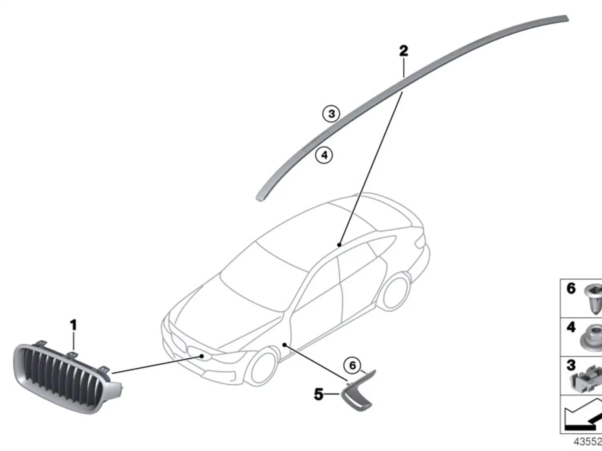 BMW Clip F32 F33 F34 F36 07147130112