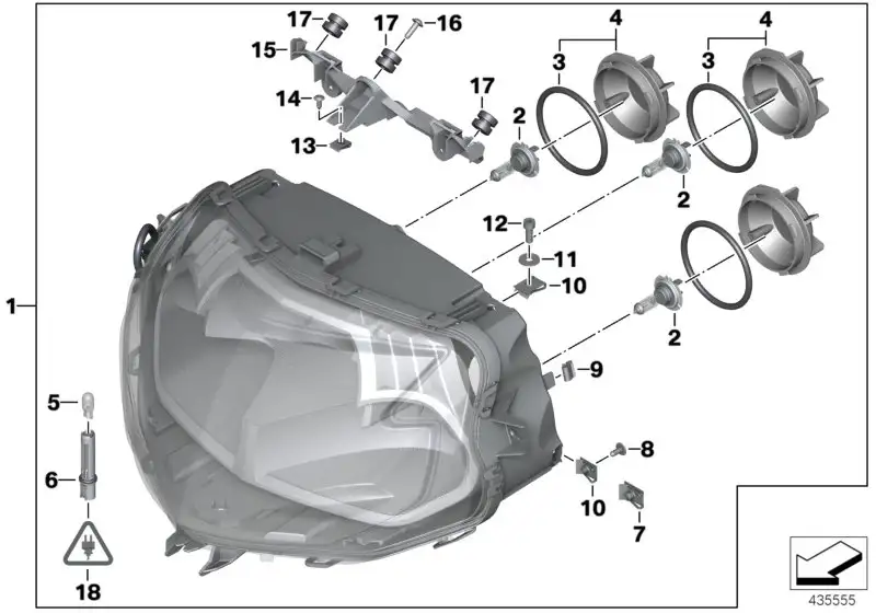BMW Scheinwerfer 63127675550