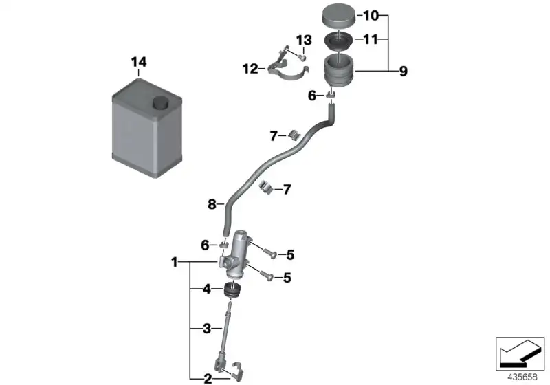 BMW Hauptbremszylinder K26 34317705580 - K26 / Bildposition 01