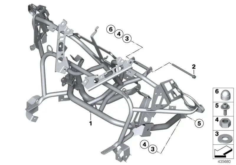 BMW Verkleidungshalter K26 46637723947