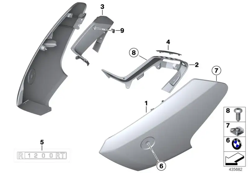 BMW Seitenverkleidung links 46637682937