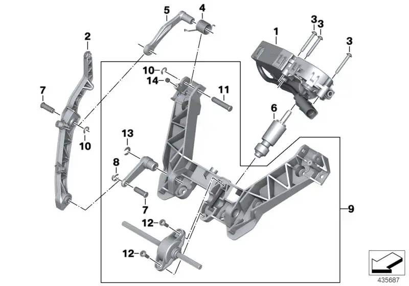 BMW Drehfeder rechts 46637693992 - Bildposition 04