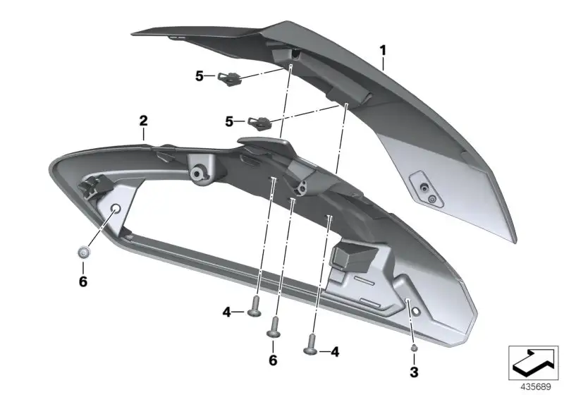 BMW Schale links K26 46637711671 - Bildposition 02