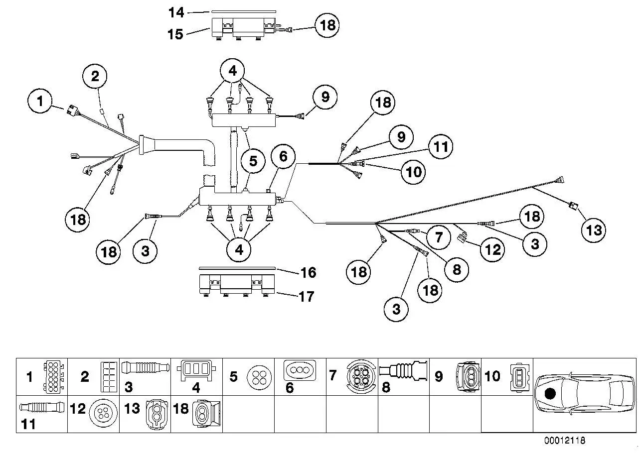 BMW Steckergehäuse E39 12521732564 - Bildposition 06