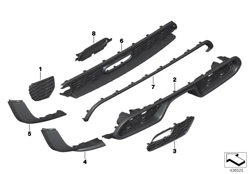 BMW Halter PDC-Sensor hinten innen links 51127386389