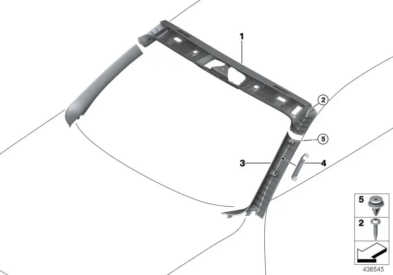 BMW Blende Windlauf F23 51447401171