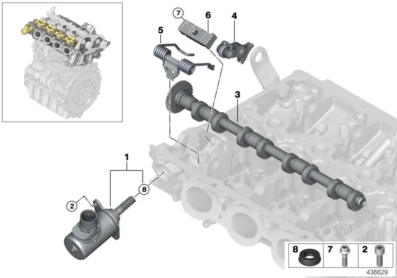BMW Exzenterwelle F20 F21 F22 F23 F30 F31 F32 F33 F34 F36 F39 F44