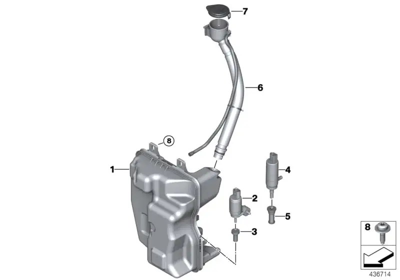 BMW Deckel Befüllkanal E30 E53 E60 E61 E63 E64 E83 E89 F39 F45 F4