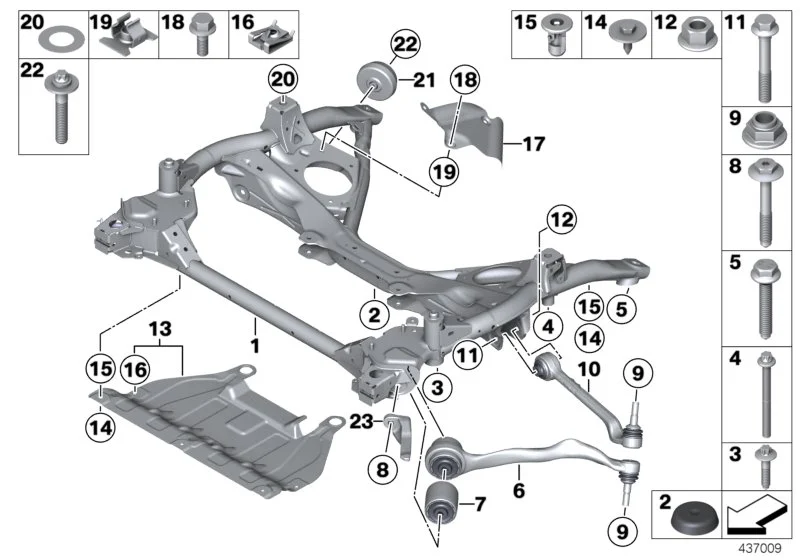 BMW Zugstrebe mit Hydrolager rechts F20 F21 F22 F23 F30 F31 F32 F33 F34 F36 31126855742
