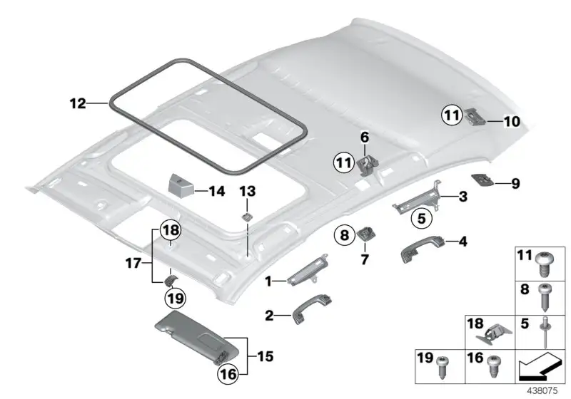 BMW Abdeckung Halter Trennnetz rechts E81 E84 E87 F20 F21 5144803