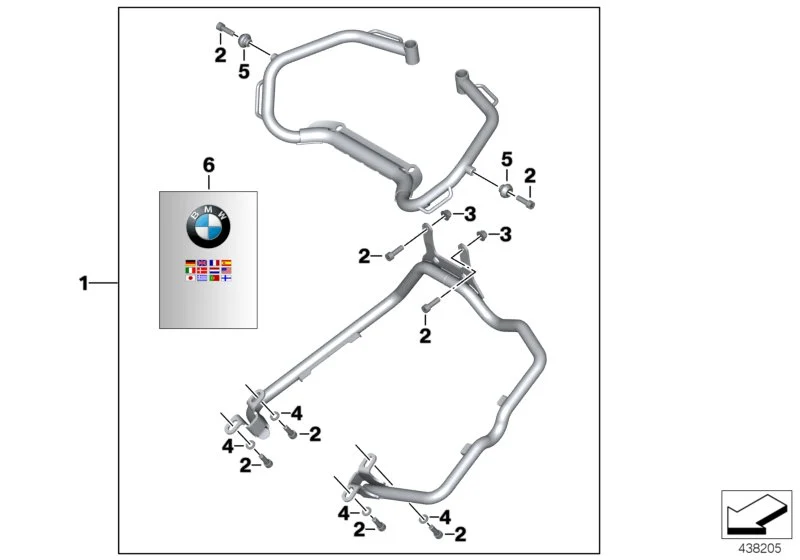 BMW Satz Kofferhalter K70 K72 77428535862