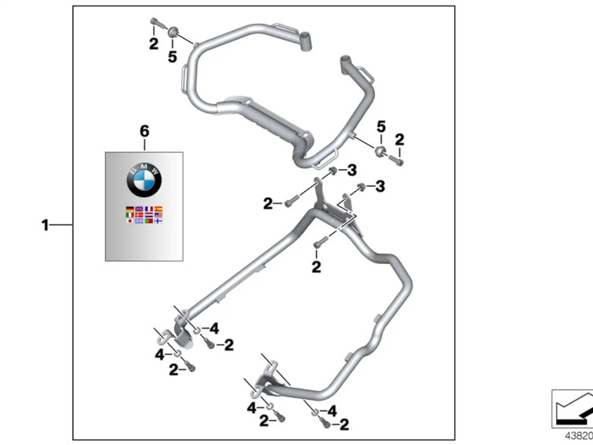 BMW Satz Kofferhalter K70 K72 77428535862