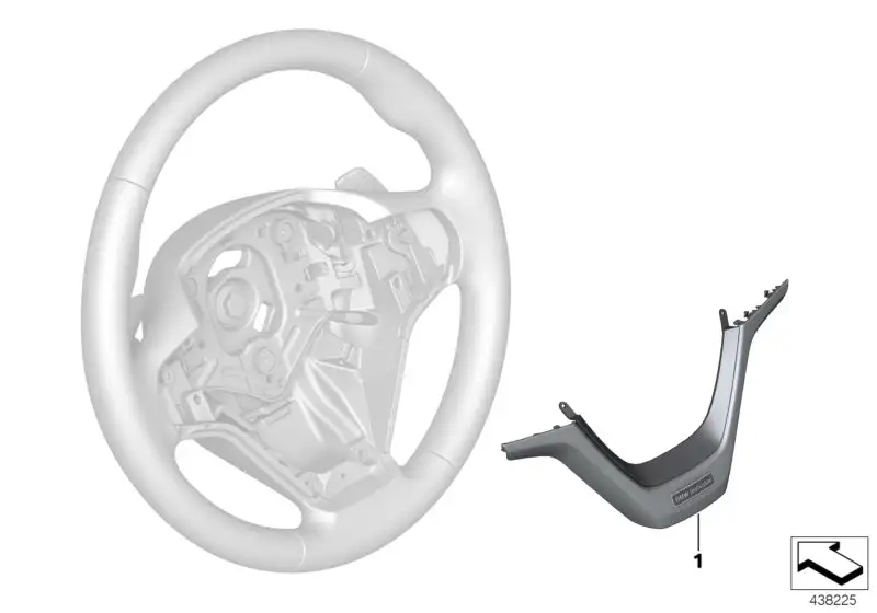 BMW Dekorblende Lenkrad F15 F16 32307850357 - Bildposition 01