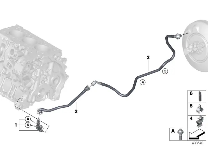 BMW Unterdruckleitung F20 F21 F39 F45 F46 F48 F54 F55 F56 F57 F60