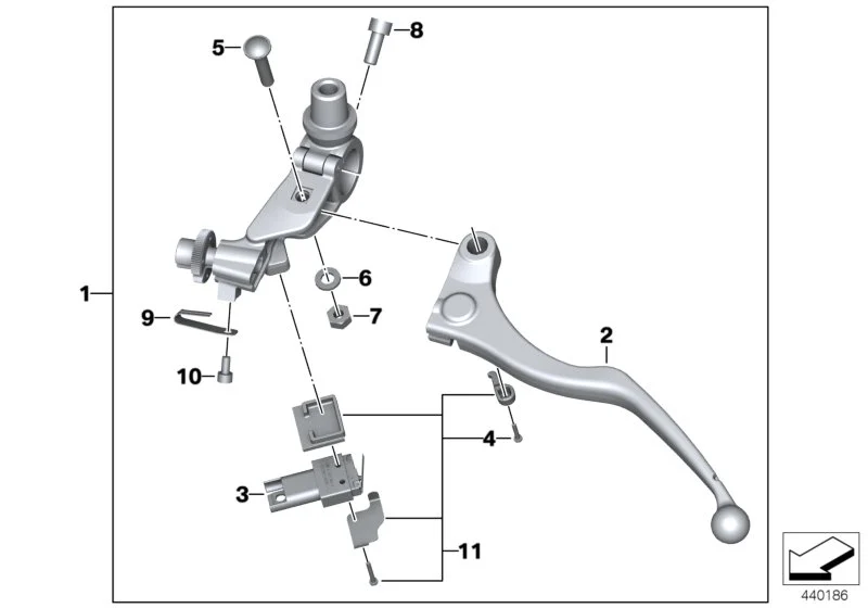 BMW Kupplungshebel K49 32728553801
