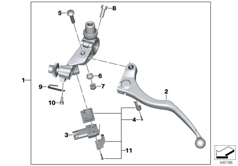 BMW Kupplungshebel K49 32728553801 - Bildposition 02