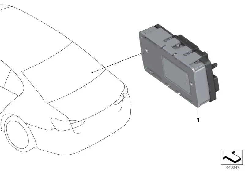 BMW Stromverteiler LIN-Modul 61355A44CE0 - Bildposition 01