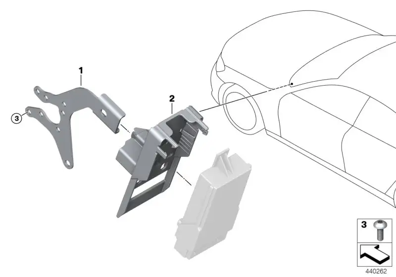 BMW Halter Steuergerät Wärmekomfortpaket 61359349756 - Bildpositi