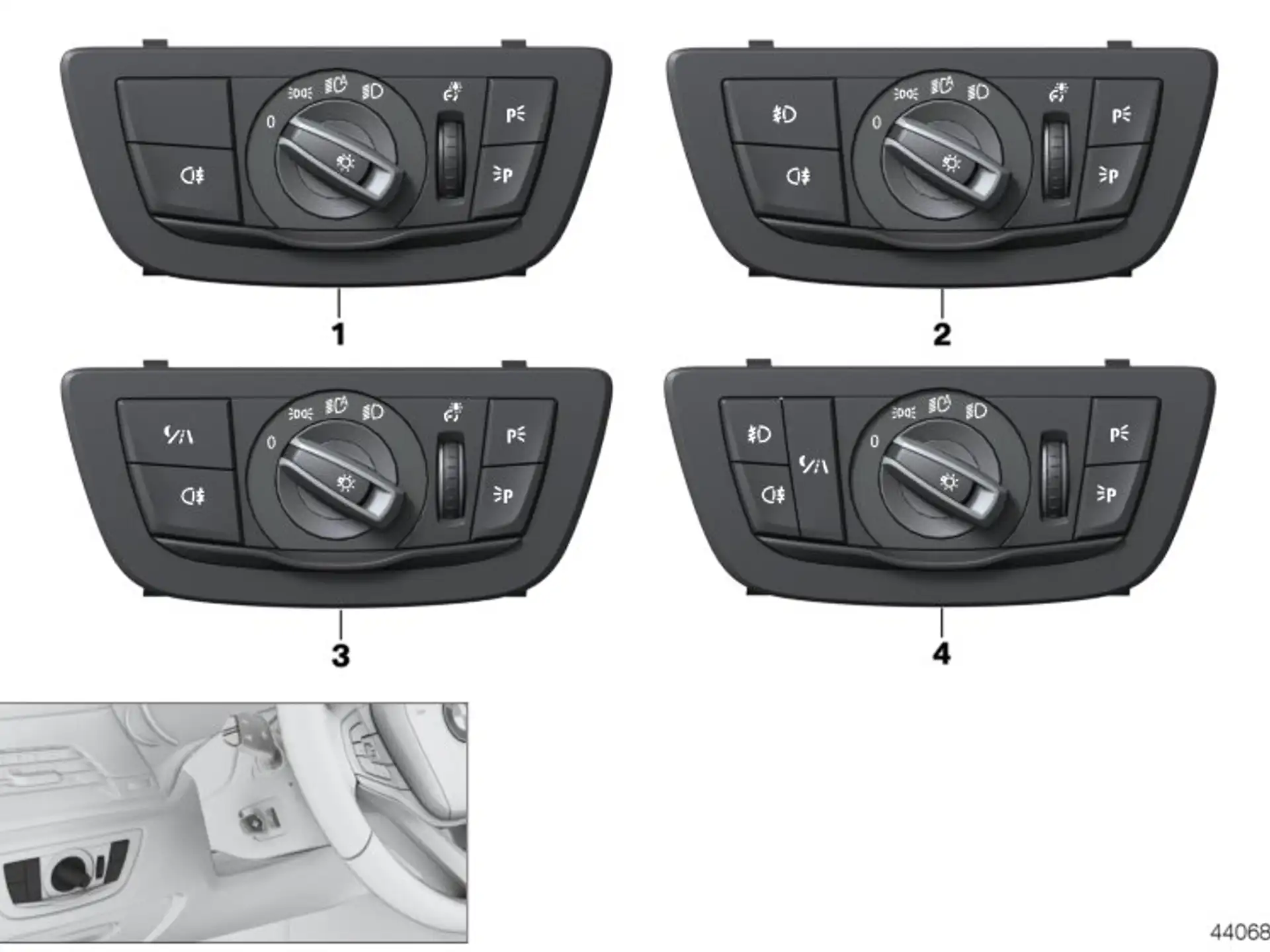 BMW Bedieneinheit Licht G30 G31 G32 61319472970