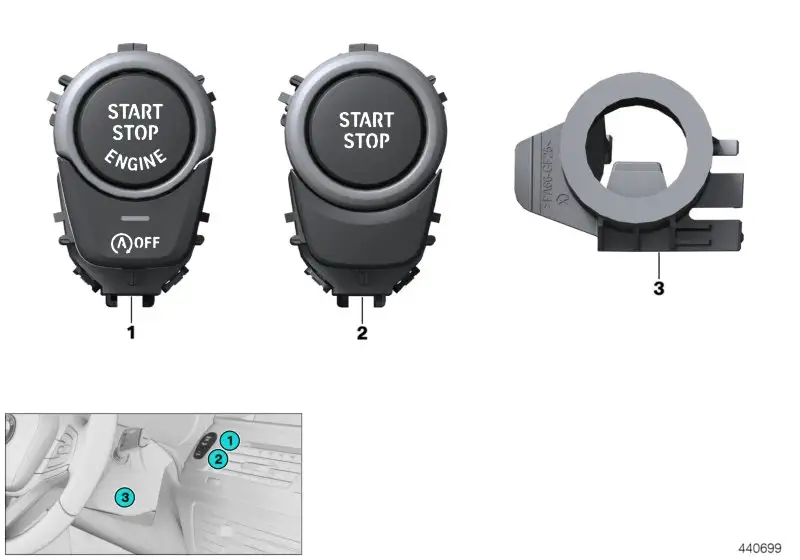 BMW Schalter Start/Stop G01 G02 61316842092