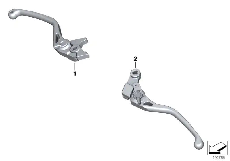 BMW HP Kupplungshebel gefräst K80 K81 K82 32728355098 - Bildposit