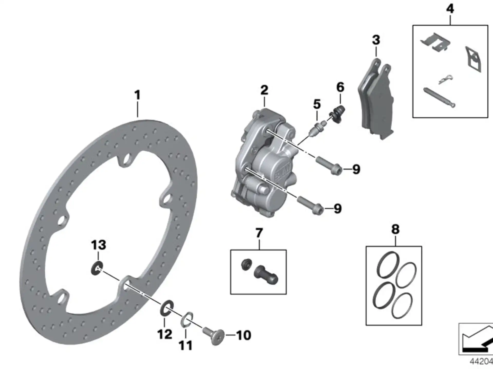 BMW Federscheibe K25H K30 K41 R21 R21A R22 R28 34112314888
