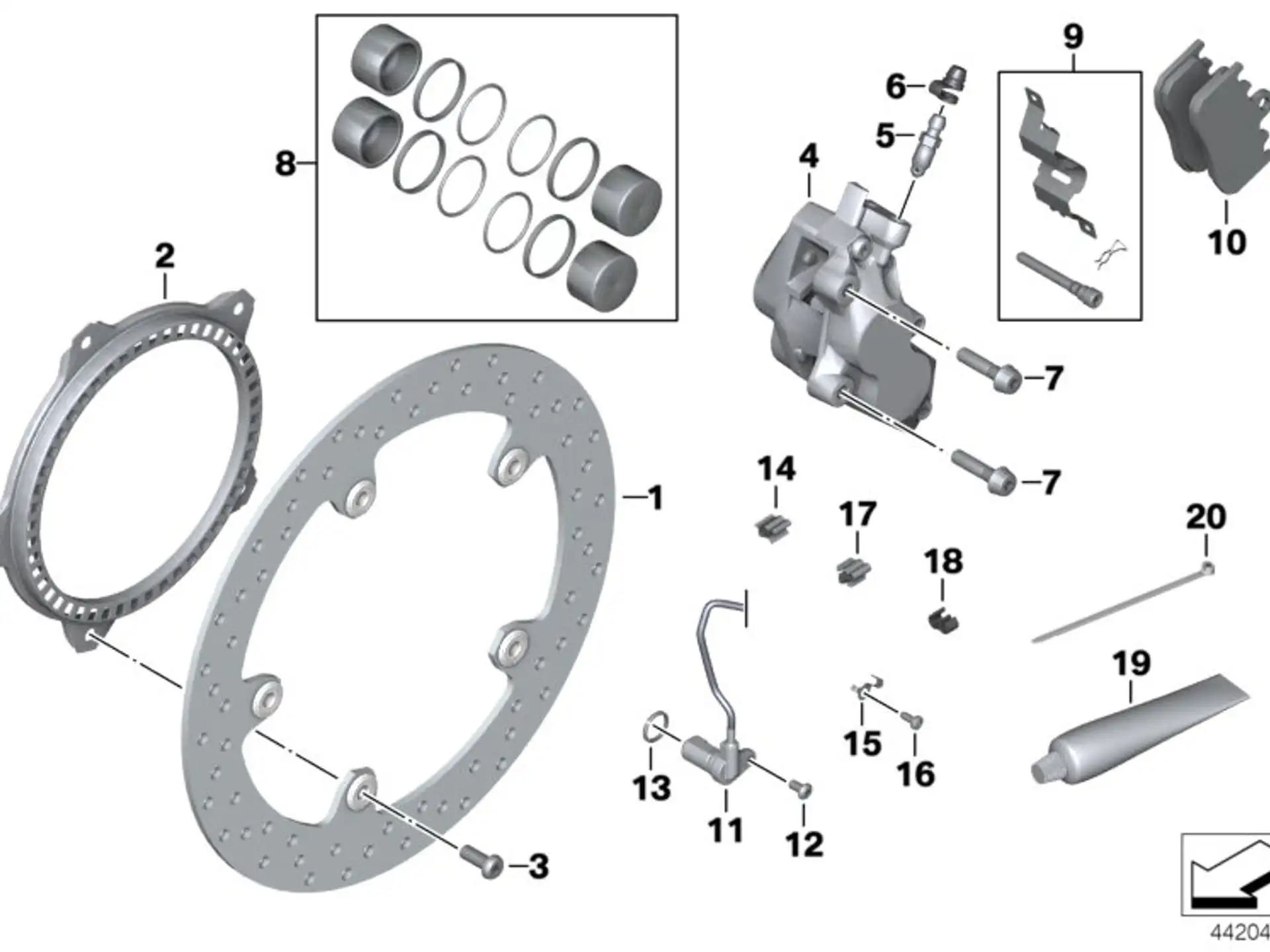 BMW Linsenkopfschraube K25 K26 K27 K28 K29 K30 K40 K41 K43 K44 K71 R13 R22 R28 36317709543