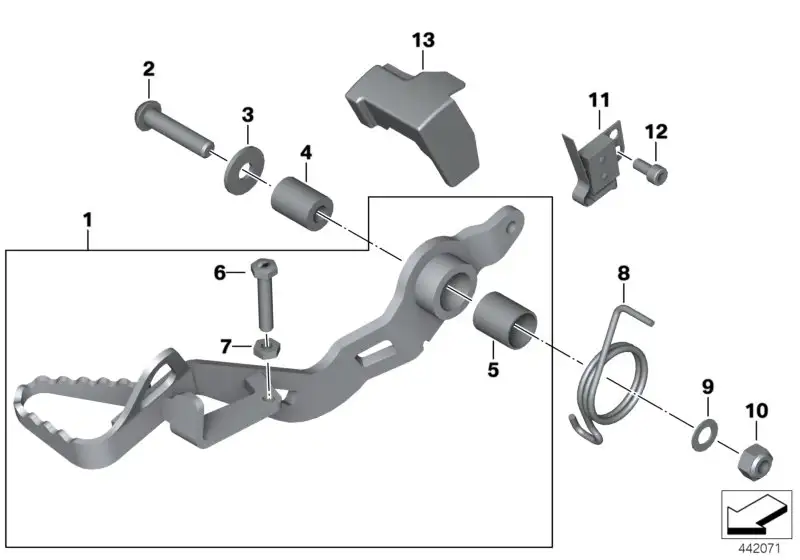 BMW Lagerbuchse K21 K22 K25 K27 K28 K29 K30 K32 R13 35212345837