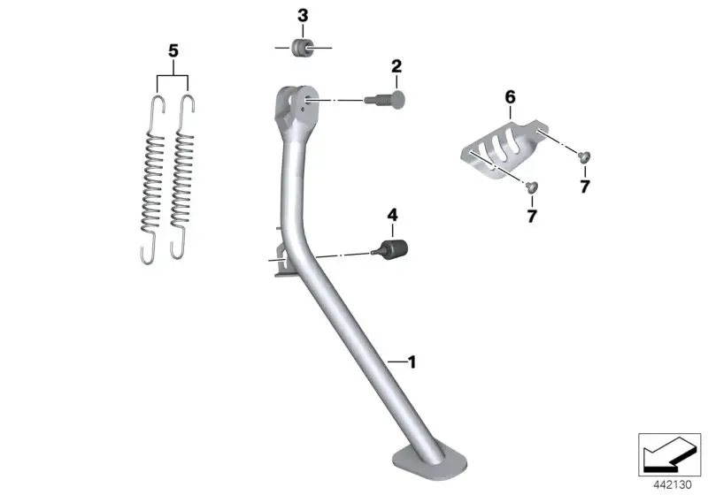 BMW Lagerbuchse K25 K30 K41 R13 R21 R21A R22 R28 46537663055