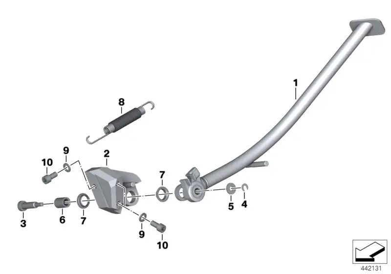 BMW Zugfeder K25 K25H K29 46537687070 - Bildposition 08