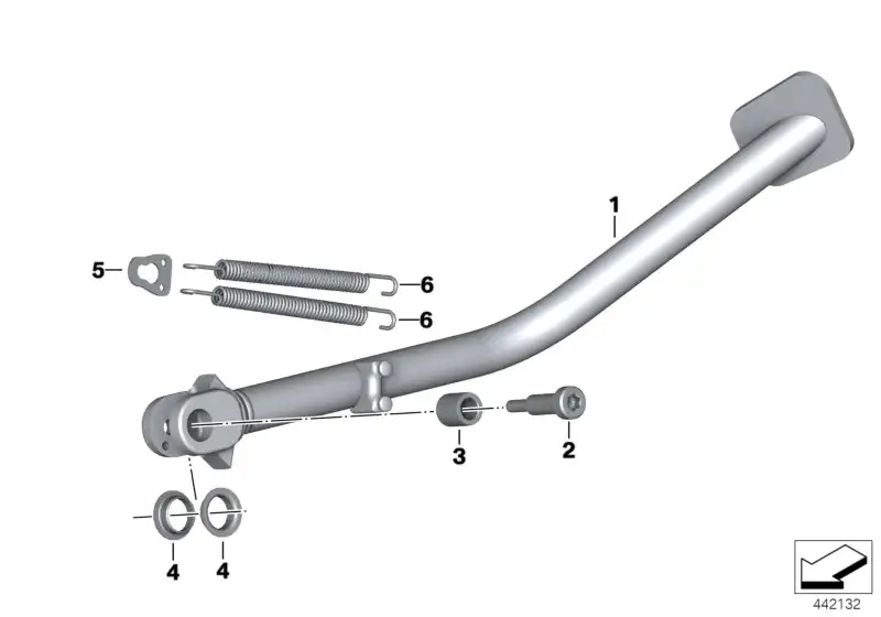 BMW Seitenstütze 46537683977 - K255 /