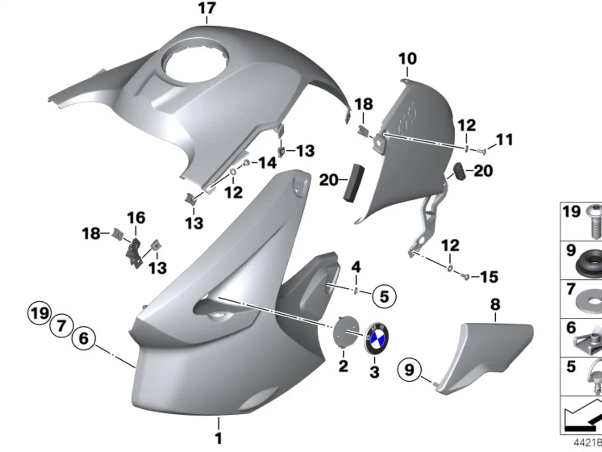 BMW Linsenschraube K18 K19 K25 K26 K27 K28 K29 K40 K42 K43 K44 K46 K48 K61 K70 K71 K72 K73 K75 R13 06327657966