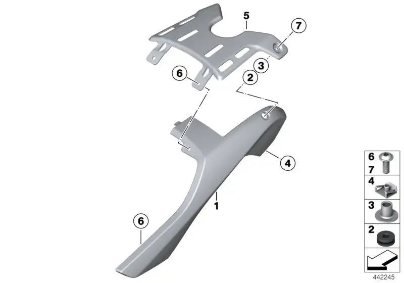 BMW Heckverkleidung rechts K25H 46627707296