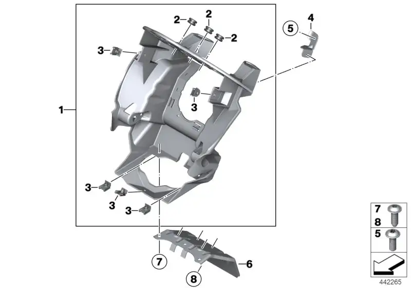 BMW Instrumententräger 46637701488 - Bildposition 01
