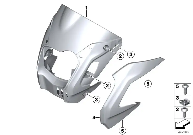 BMW Scheinwerferverkleidung 46637712701 - Bildposition 01