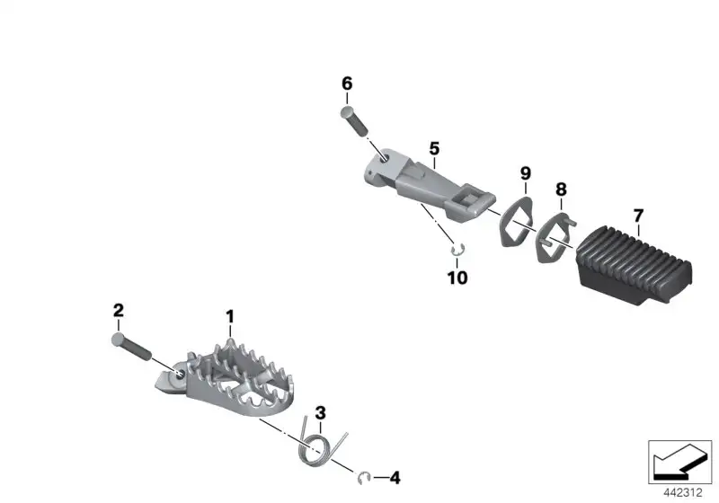 BMW Drehfeder vorn K25 46717683137 - K25, K255 / Bildposition 03