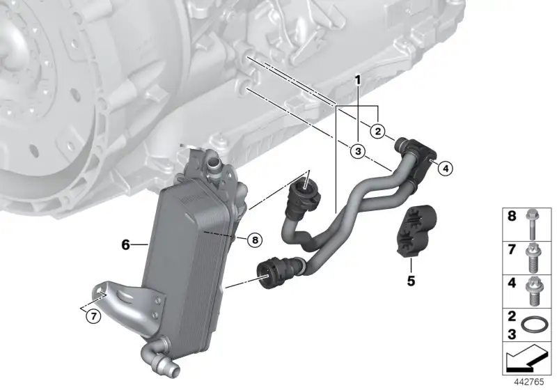 BMW Getriebeölkühler F10 F11 F15 F20 F21 F22 F23 F25 F26 F30 F31