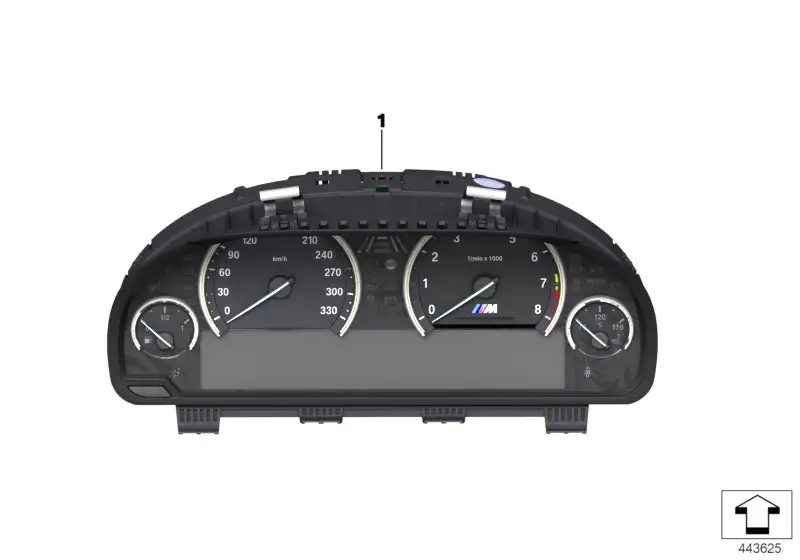 BMW Instrumentenkombination F06 F10 F12 F13 62108092951 - 5er, 6e