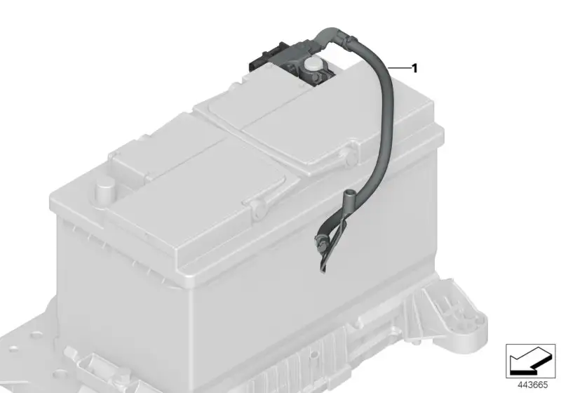 BMW Batteriekabel minus IBS F39 F45 F46 F48 F60 61216821206