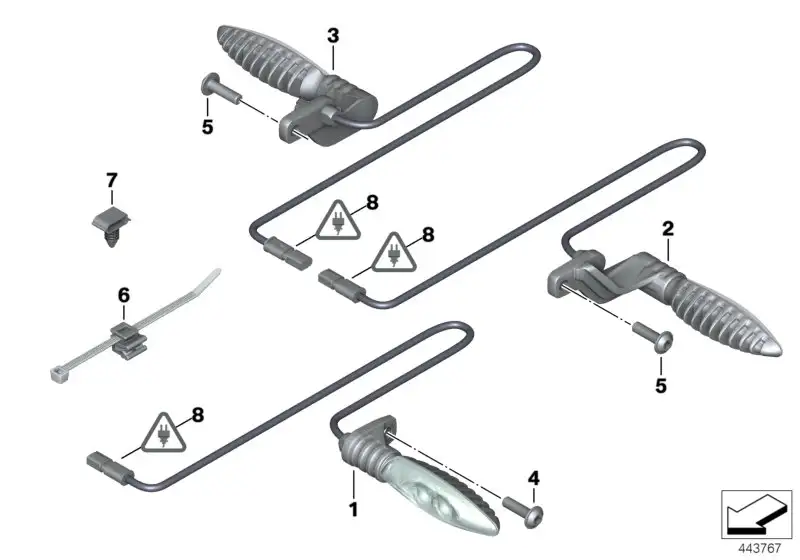 BMW Kabelklemme E31 E38 E39 K25 12521742686 - Bildposition 07